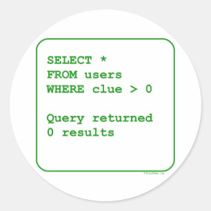 Benutzerfreundliche Benutzer Runder Aufkleber