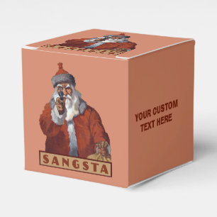 benutzerfreundliche Greifkästen des Gangsta Santa Geschenkschachtel