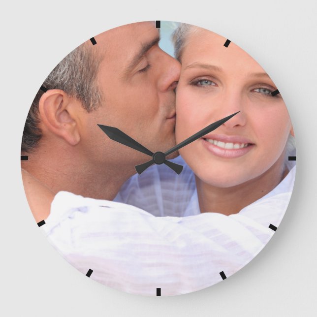 Benutzerfreundliches Foto Acrylmauer-Uhr Große Wanduhr (Vorderseite)