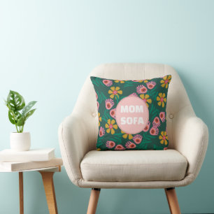 Benutzerfreundliches Mama Sofa Blume grün hübsch n Kissen