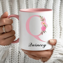Benutzername Rosa Blumen-Tasse Weihnachtsgeschenk Tasse