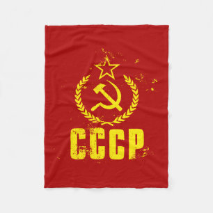 Benutzte kommunistische CCCP Flaggen-Decken Fleecedecke