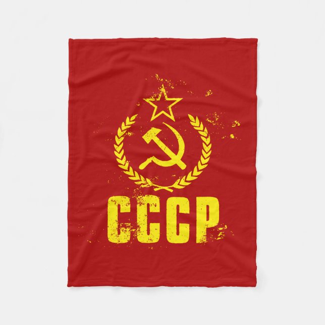 Benutzte kommunistische CCCP Flaggen-Decken Fleecedecke (Vorderseite)