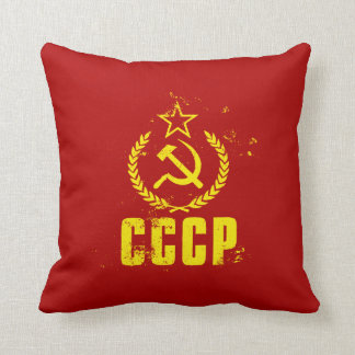 Benutzte kommunistische CCCP Flaggen-Kissen Kissen