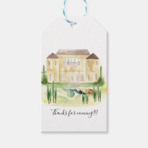 Benvenuti Italia Villa Wedding Gift Tags