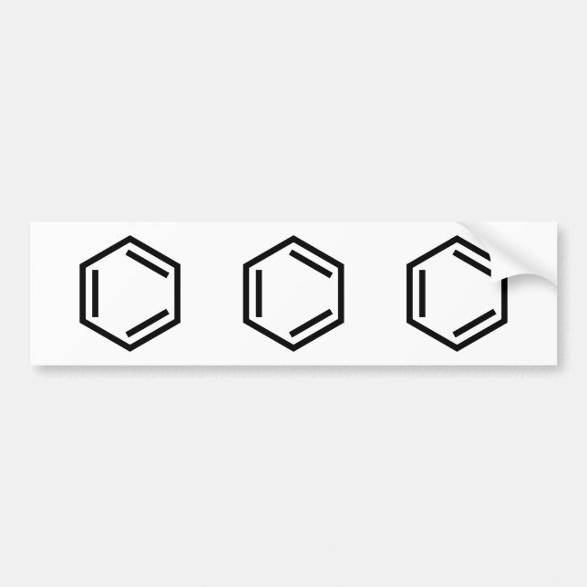 BENZENE RING SYMBOL AUTOAUFKLEBER (Vorne)