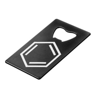 BENZENE RING SYMBOL GELDBEUTEL FLASCHENÖFFNER