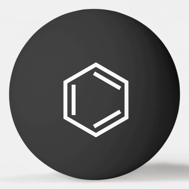 BENZENE RING SYMBOL PONG BALL TISCHTENNISBALL (Vorderseite)