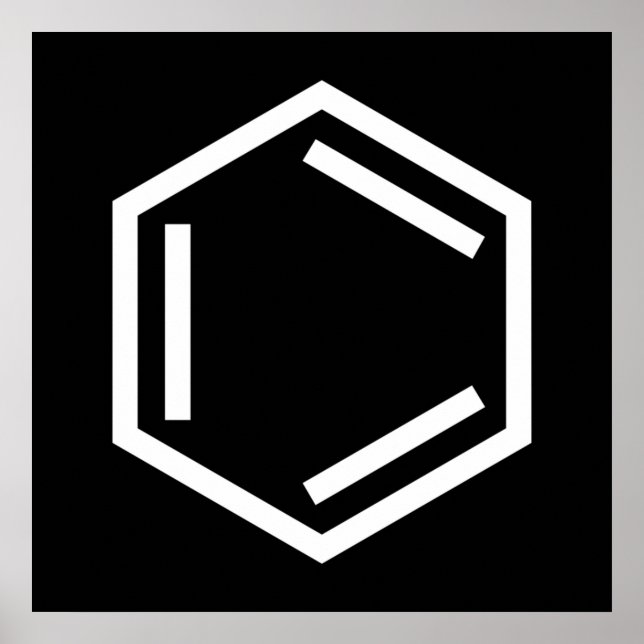 BENZENE RING SYMBOL POSTER (Vorne)