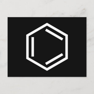BENZENE RING SYMBOL POSTKARTE