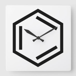 BENZENE RING SYMBOL QUADRATISCHE WANDUHR