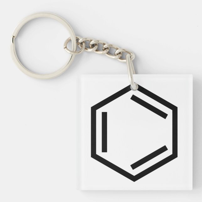 BENZENE RING SYMBOL SCHLÜSSELANHÄNGER (Vorderseite)