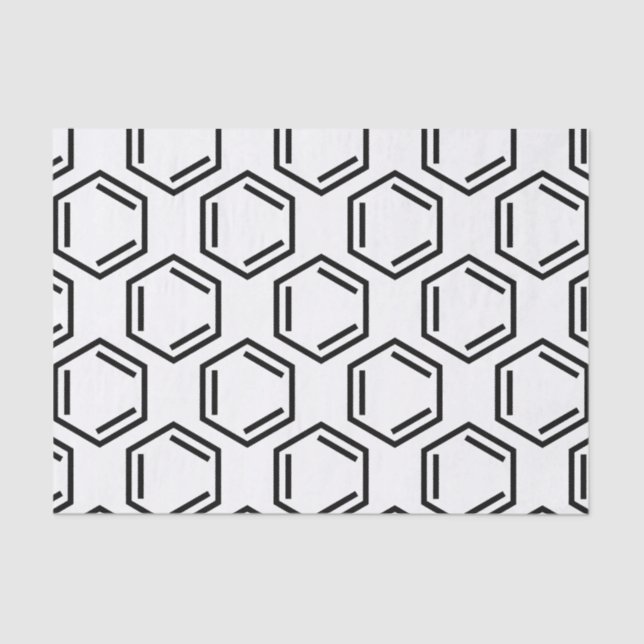 BENZENE RING SYMBOL SEIDENPAPIER (Vorderseite)