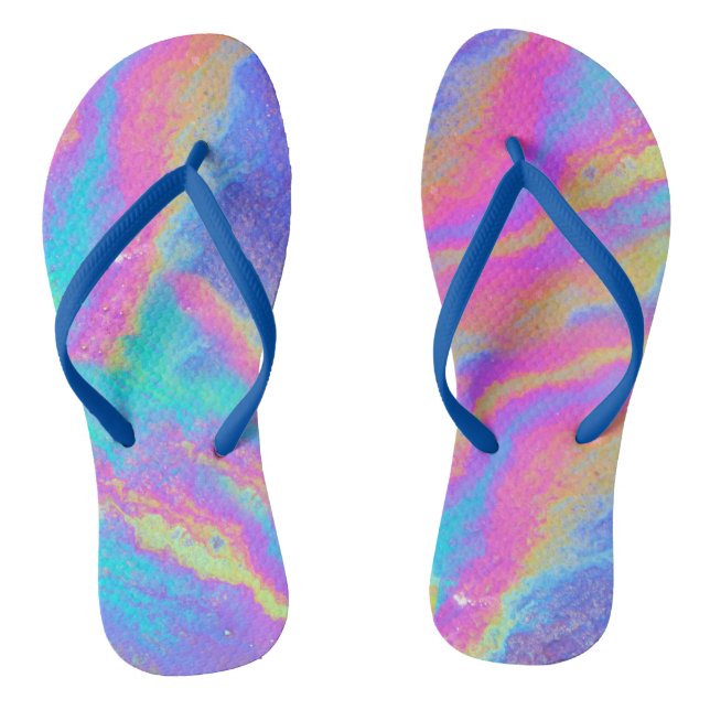 Benzin bei Flip Flops (Fußbett)
