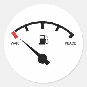 Benzin Runder Aufkleber