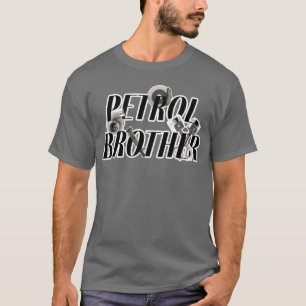Benzinbruder-Motorstil und Autoteil-Design bo T-Shirt