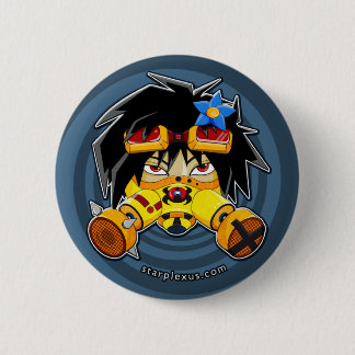 Benzinkirschblüte-Knopf Button