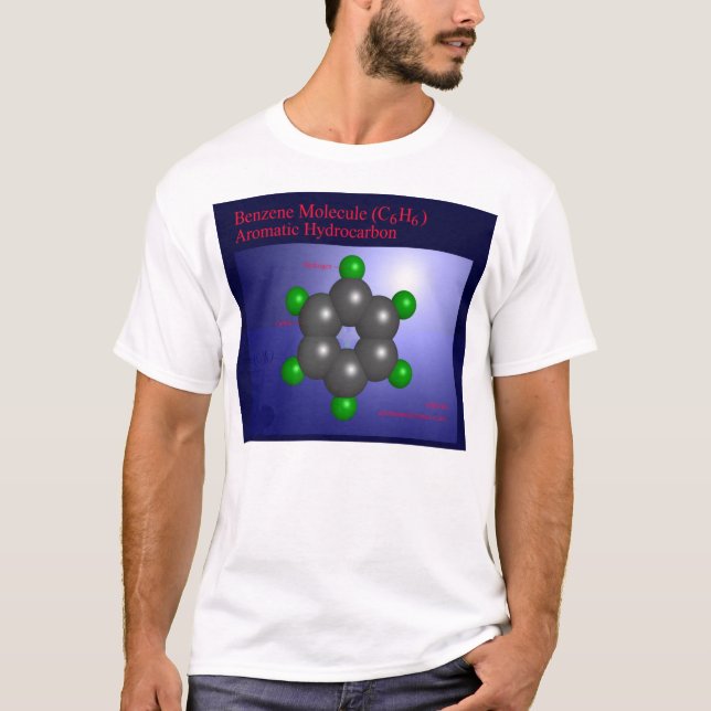 Benzol-Molekül (Front) T-Shirt (Vorderseite)