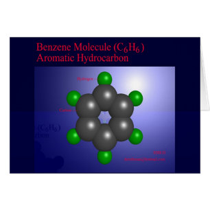 Benzol-Molekül (Karte)