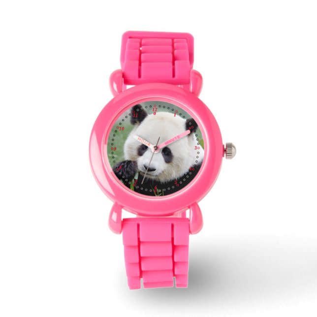 Beobachte Foto Riesenpanda. Panda Geant. Armbanduhr (Vorderseite)