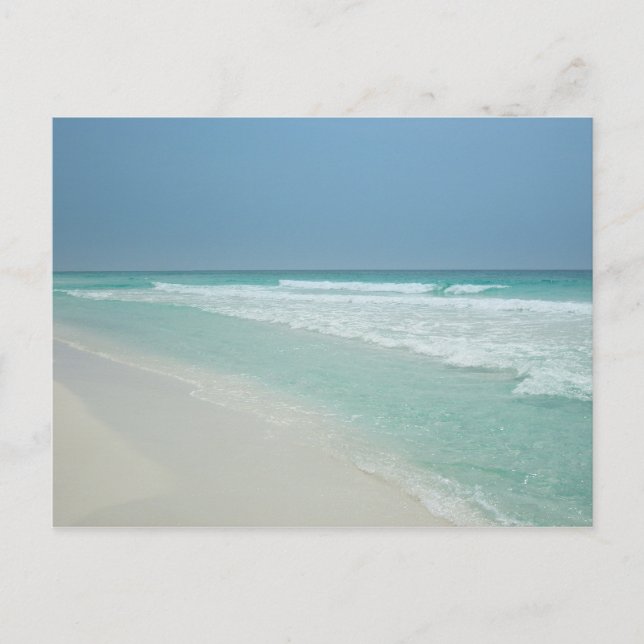 Beobachten der Wellen beim Einrollen Postkarte (Vorderseite)