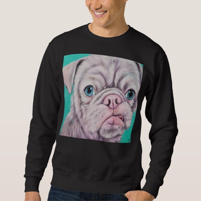 Beobachten Sie den Mops Sweatshirt (Vorderseite)