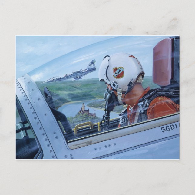 Beobachten Sie den Rhein von Ken Riley Postkarte (Vorderseite)