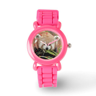 Beobachten Sie den roten Panda des Fotos. Panda ro Armbanduhr