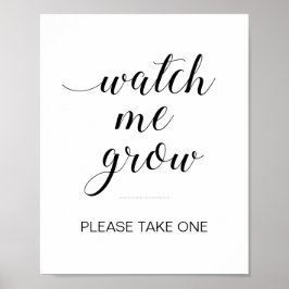 Beobachten Sie, wie ich Baby Shower Botanische Fav Poster