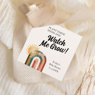 Beobachten Sie, wie ich Rainbow Baby Shower Seed F Geschenkanhänger