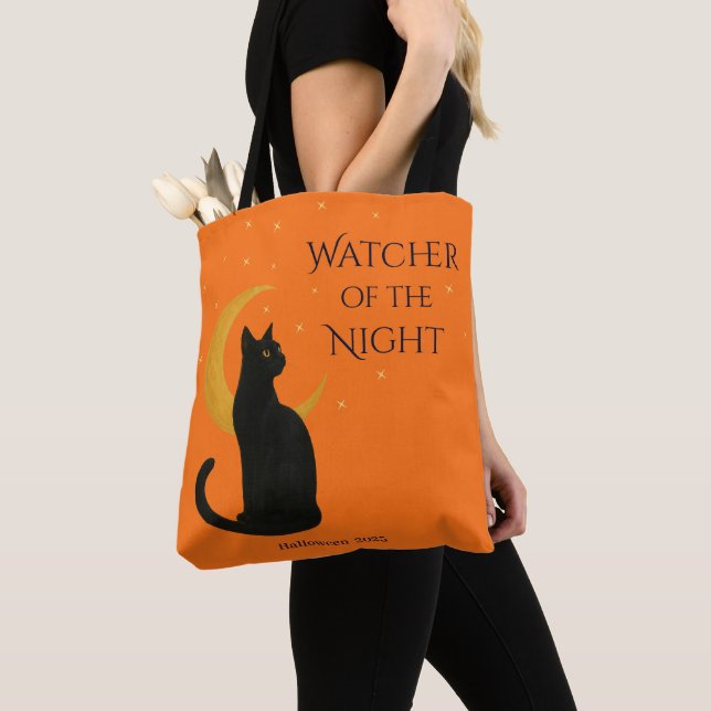 Beobachter der Nacht - Halloween-Schwarze Katze (Von Nahem)