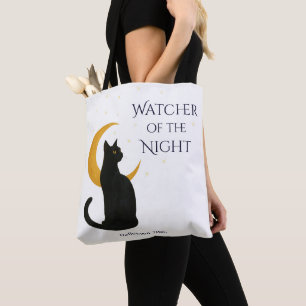 Beobachter der Nacht - Halloween-Schwarze Katze