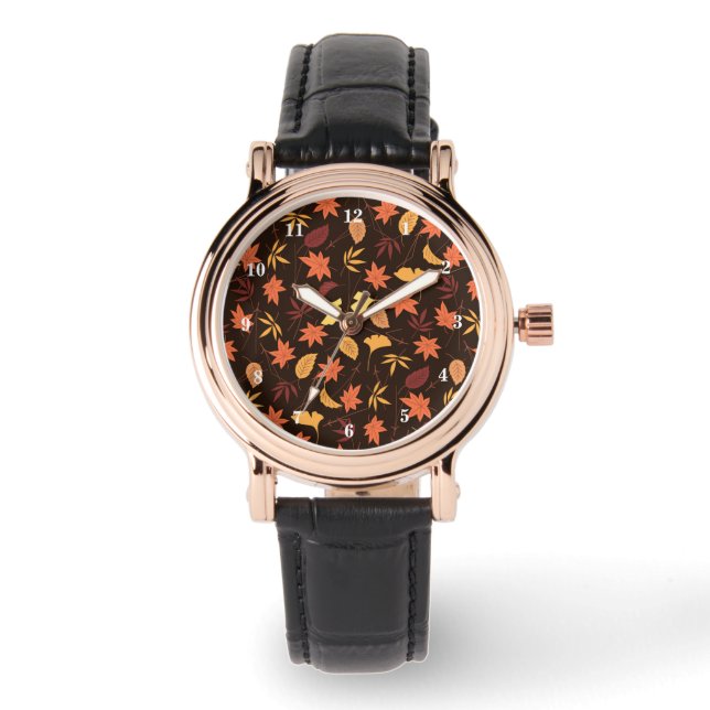 Beobachtung der Herbstverläufe Armbanduhr (Vorderseite)