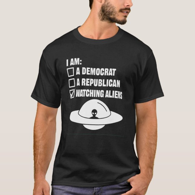 Beobachtung von Außerirdischen im externen Bereich T-Shirt (Vorderseite)