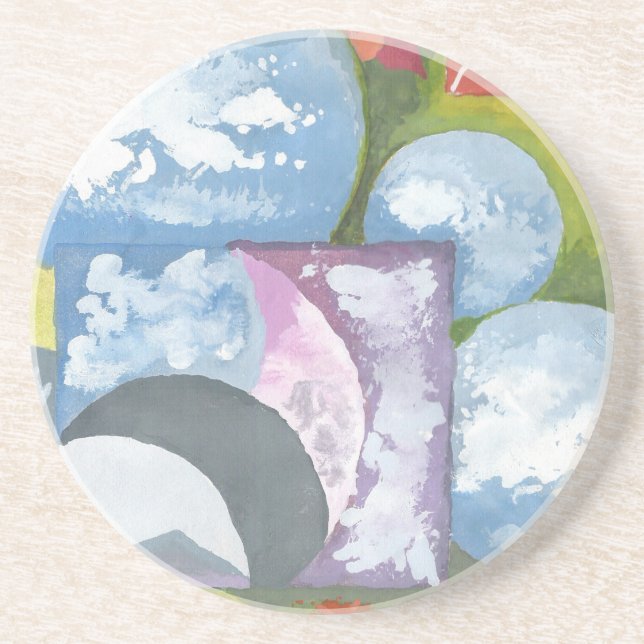 Beobachtung von Folk Art von AnyaC Getränkeuntersetzer (Vorne)