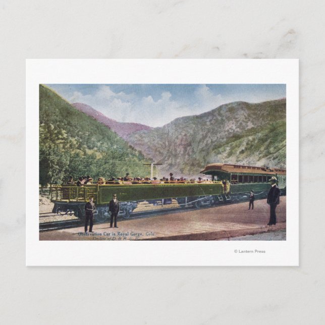 Beobachtungsschienenkraftwagen Postkarte (Vorderseite)