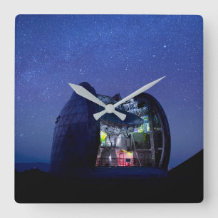 Beobachtungsstelle Cal Tech Submilimeter   Hawaii Quadratische Wanduhr