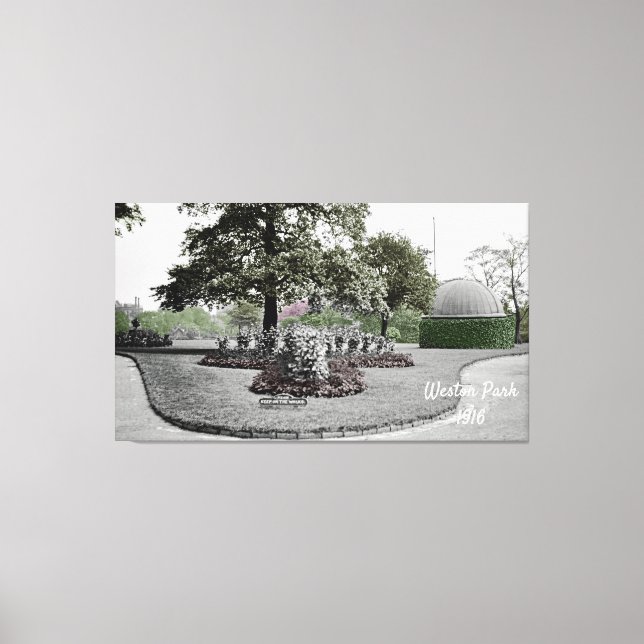 Beobachtungsstelle Weston Park Sheffield England 1 Leinwanddruck (Vorderseite)