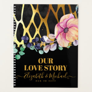 BEORGANISIERT unsere Liebe Story Leopard Print Gol Planer
