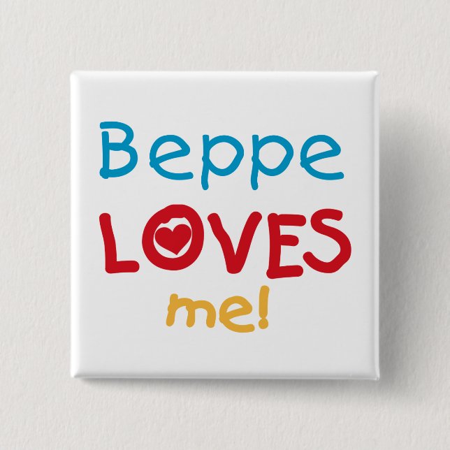 Beppe Lieben Me T - Shirt und Geschenke Button (Vorderseite)