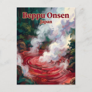 Beppu Onsen Japan Postkarte