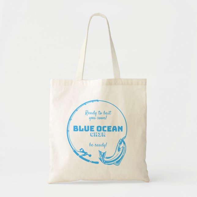 Bequeme Blue Dolphin Tote Bag Tragetasche (Vorne)