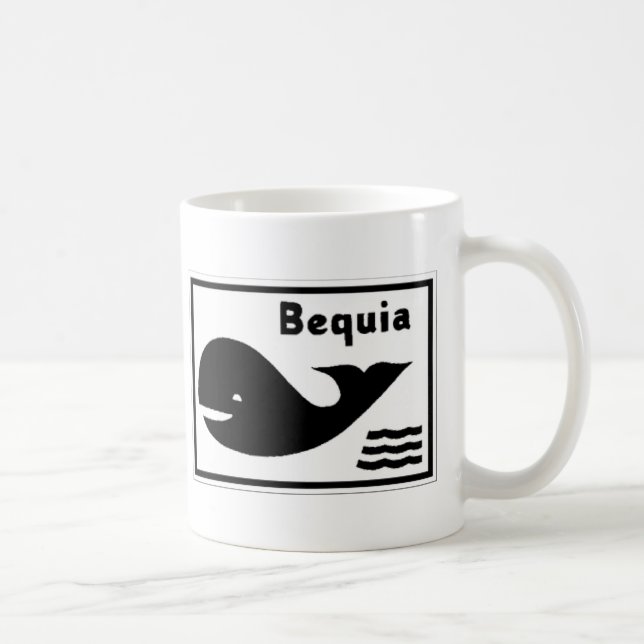 Bequia-Flagge Kaffeetasse (Rechts)