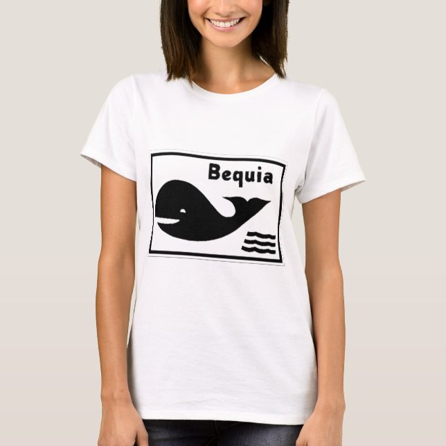 Bequia-Flagge T-Shirt (Vorderseite)