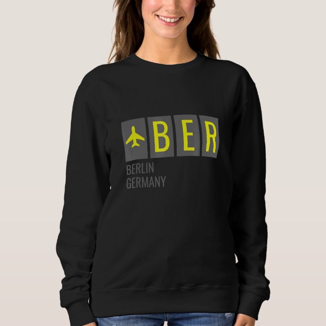 Ber Berlin Germany Airport Code Sweatshirt (Vorderseite)