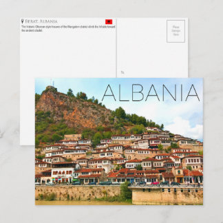 Berat, Albanien Reise-Postkarte Postkarte