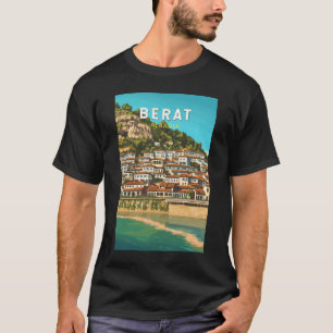 Berat Albanien Reisen Art Vintag T-Shirt