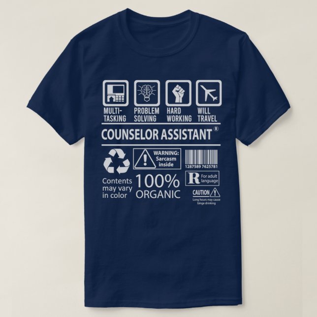 Berater Assistent für MultiTasking - zertifizierte T-Shirt (Design vorne)