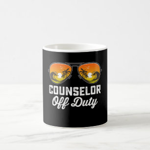 Berater außer Dienst Sonnenbrille letzter Schultag Kaffeetasse