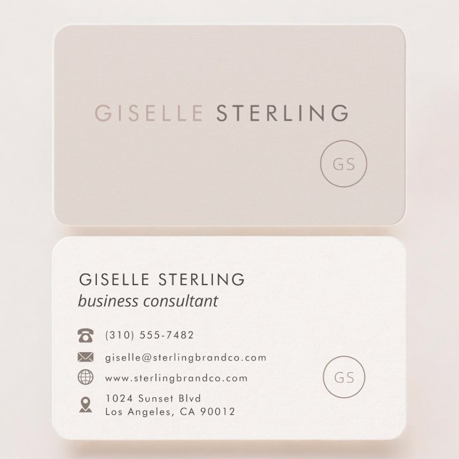 Berater Blush Pink Professionell Visitenkarte (Von Creator hochgeladen)
